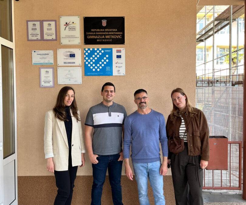 Toni Milun u Gimnaziji Metković