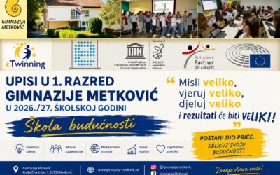 Natječaj za upis učenika u I. razred šk.god. 2026./2027.
